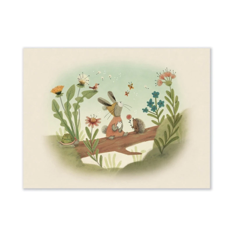 Affiche Balade Sur La Branche MOULIN ROTY Trois Petits Lapin 3 Affiche Balade Sur La Branche MOULIN ROTY Trois Petits Lapin