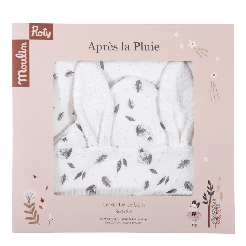 Sortie De Bain Lapin MOULIN ROTY Apres La Pluie 7 Sortie De Bain Lapin MOULIN ROTY Apres La Pluie – Image 5