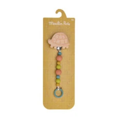 Attache-tétine En Bois Et Silicone Tortue MOULIN ROTY Trois Petits Lapins -Moulin Roty attache tetine en bois et silicone tortue moulin roty trois petits lapins 2