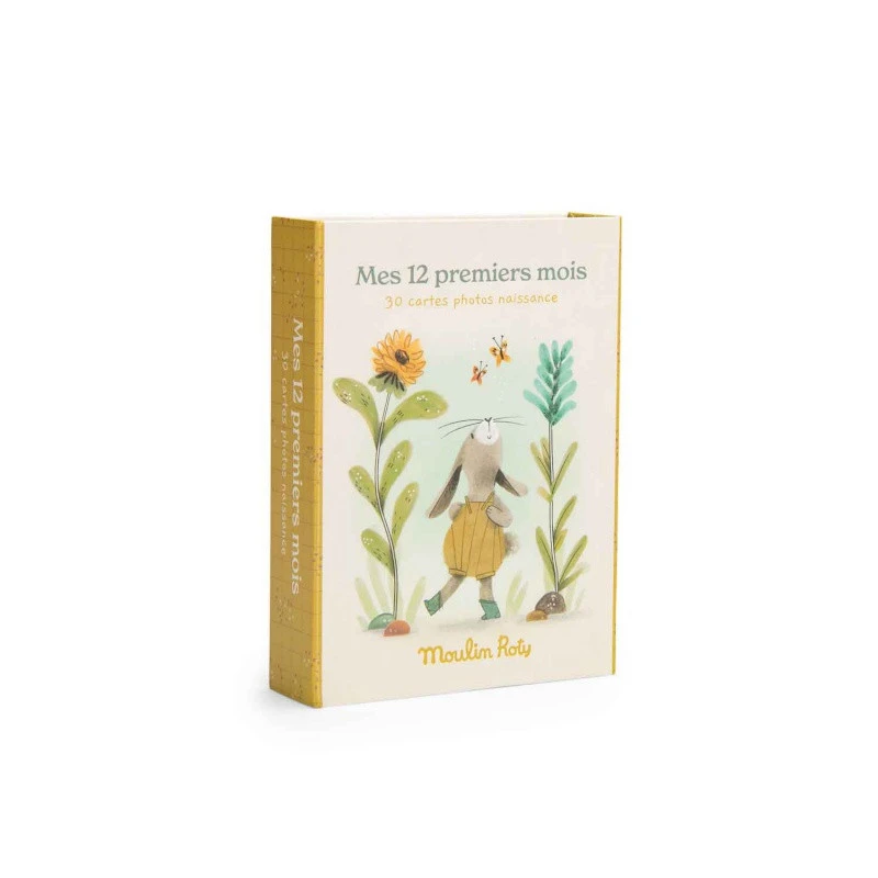 Cartes Mes 12 Premiers Mois MOULIN ROTY Trois Petits Lapins 7 Cartes Mes 12 Premiers Mois MOULIN ROTY Trois Petits Lapins – Image 5