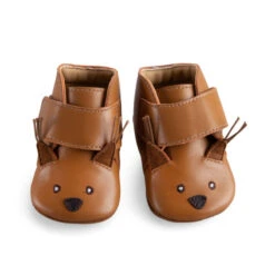 Chaussons En Cuir écureuil Camel 0/6 M MOULIN ROTY Pomme Des Bois