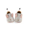 Chaussons En Cuir Lapin Gris 0/6m MOULIN ROTY Après La Pluie