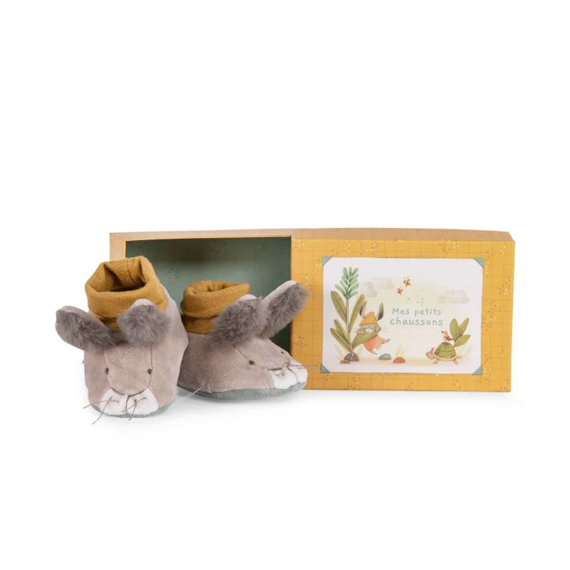 Chaussons Lapin MOULIN ROTY Trois Petits Lapins 3 Chaussons Lapin MOULIN ROTY Trois Petits Lapins