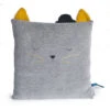 Coussin Chat Gris Clair MOULIN ROTY Les Moustaches