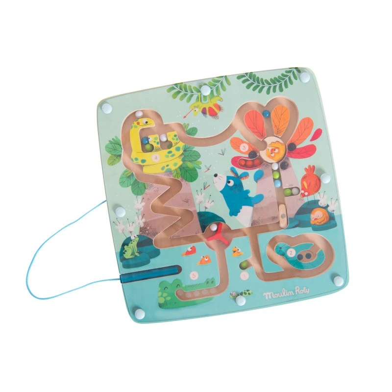 Labyrinthe Magnétique MOULIN ROTY Dans La Jungle 3 Labyrinthe Magnétique MOULIN ROTY Dans La Jungle