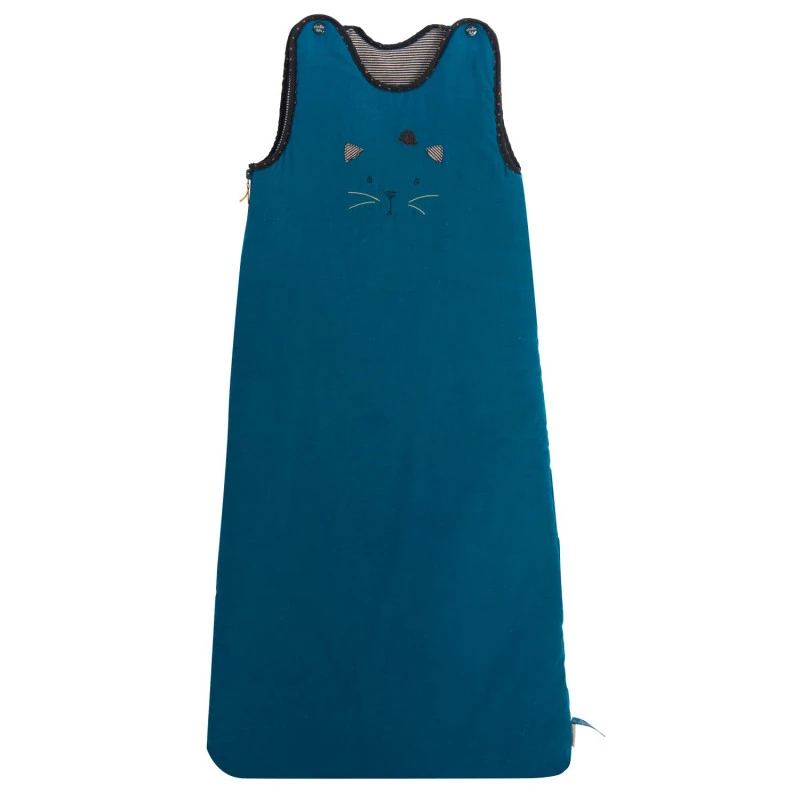 Gigoteuse Lin Et Coton Bleu 6/24m MOULIN ROTY Les Moustaches 3 Gigoteuse Lin Et Coton Bleu 6/24m MOULIN ROTY Les Moustaches