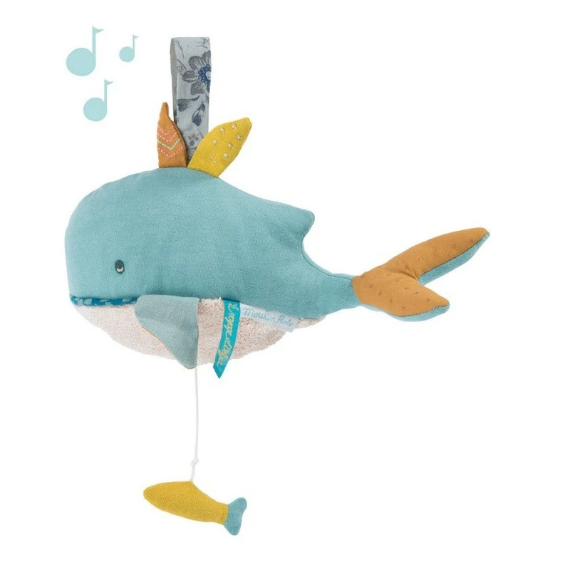 Peluche Musicale Baleine MOULIN ROTY Le Voyage D'Olga 3 Peluche Musicale Baleine MOULIN ROTY Le Voyage D'Olga