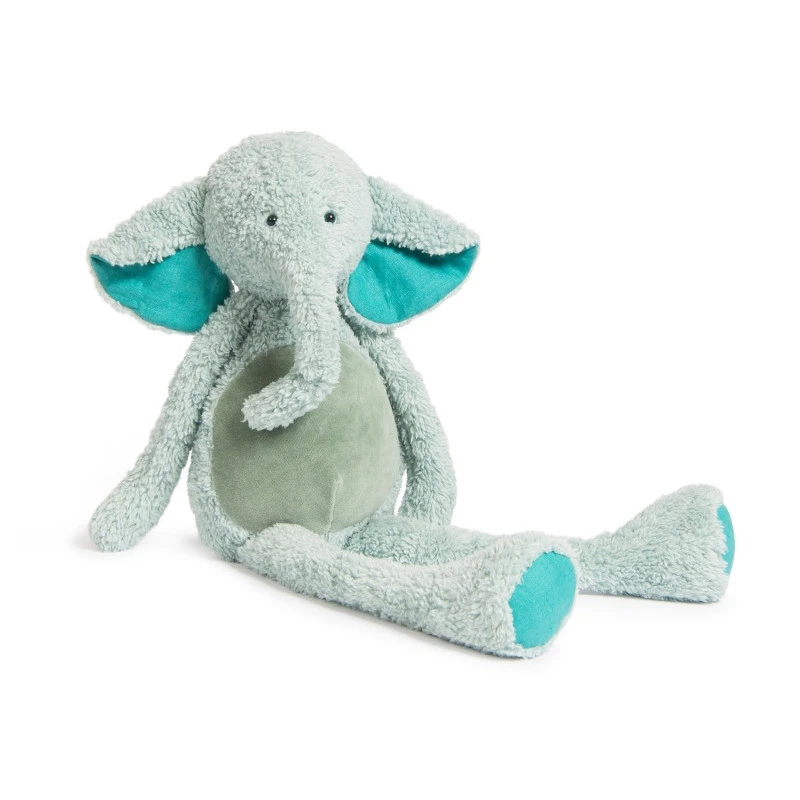 Peluche Éléphant 57 Cm MOULIN ROTY Les Baba-Bou 3 Peluche Éléphant 57 Cm MOULIN ROTY Les Baba-Bou