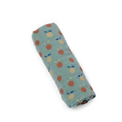 Set De 3 Langes Imprimés MOULIN ROTY Pomme Des Bois -Moulin Roty set de 3 langes imprimes moulin roty pomme des bois 3