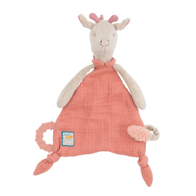 Doudou Attache-tétine Girafe MOULIN ROTY Sous Mon Baobab 3 Doudou Attache-tétine Girafe MOULIN ROTY Sous Mon Baobab