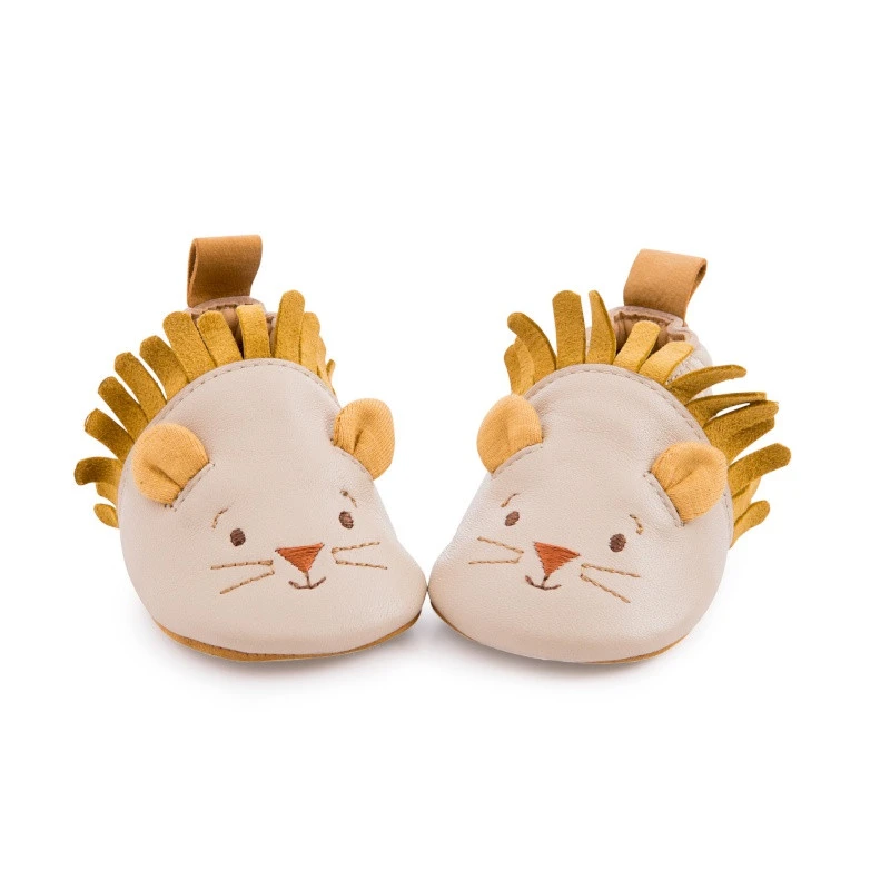 Chaussons En Cuir Lion 0/6m MOULIN ROTY Sous Mon Baobab 6 Chaussons En Cuir Lion 0/6m MOULIN ROTY Sous Mon Baobab – Image 4