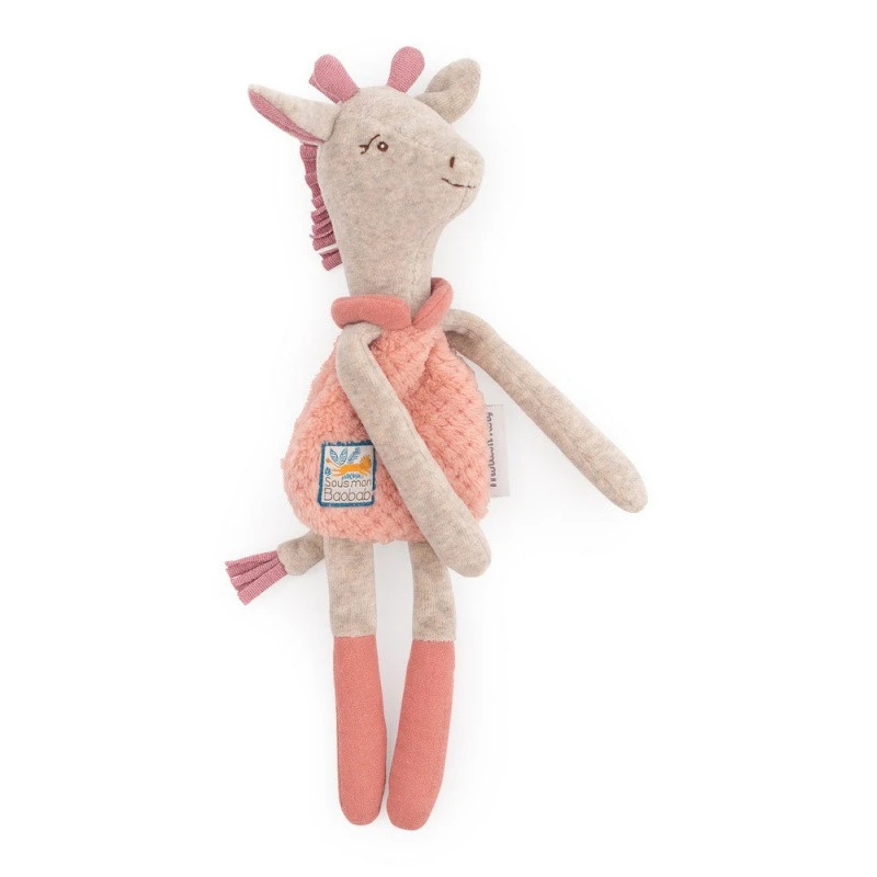 Doudou-hochet Girafe MOULIN ROTY Sous Mon Baobab 3 Doudou-hochet Girafe MOULIN ROTY Sous Mon Baobab