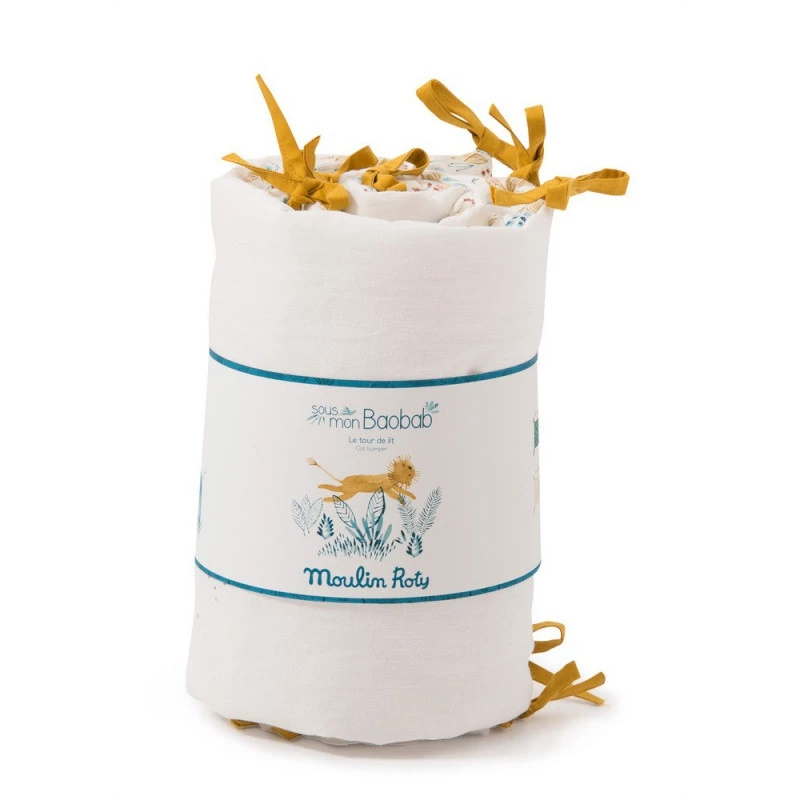 Tour De Lit Crème MOULIN ROTY Sous Mon Baobab 4 Tour De Lit Crème MOULIN ROTY Sous Mon Baobab – Image 2